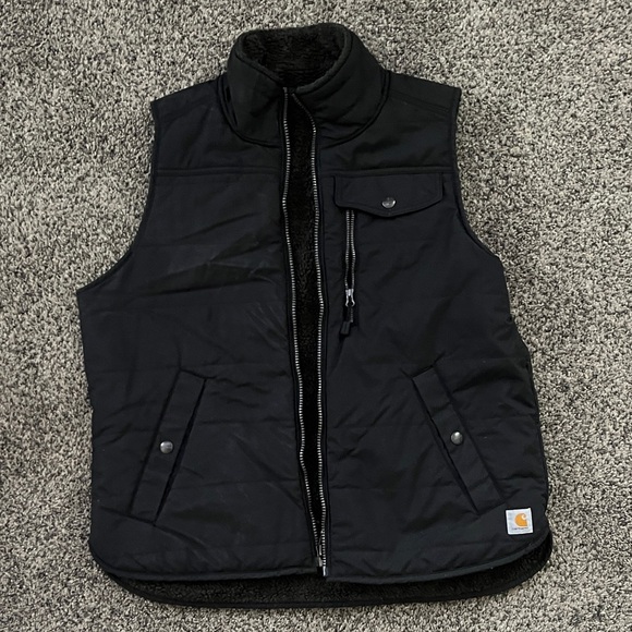 Carhartt Jackets & Blazers - Carhartt Women's Sherpa Lined Dark Vest Reversible